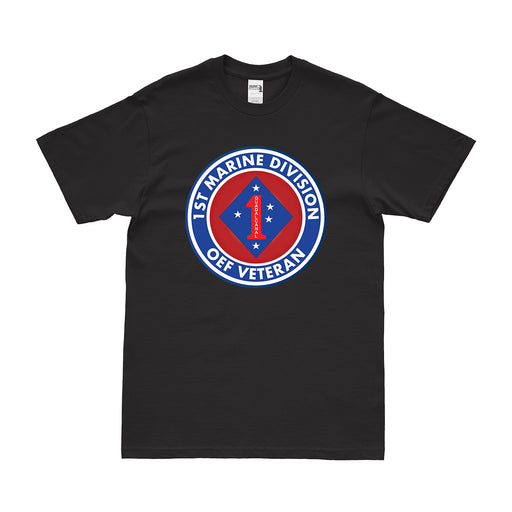 1st Marine Division Enduring Freedom Veteran T-Shirt Tactically Acquired Small Black 