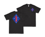 Double-Sided 1st Marine Division Vietnam Logo T-Shirt Tactically Acquired Small Black 