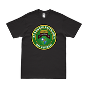 1st Ranger Battalion OEF Veteran T-Shirt Tactically Acquired Black Clean Small