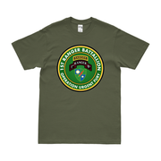 1st Ranger Battalion Operation Urgent Fury T-Shirt Tactically Acquired Military Green Clean Small