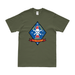 1st Recon Bn Emblem USMC T-Shirt Tactically Acquired Military Green Distressed Small