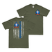 Double-Sided 1st Recon Bn American Flag T-Shirt Tactically Acquired Military Green Small 