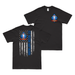 Double-Sided 1st Recon Bn American Flag T-Shirt Tactically Acquired Black Small 