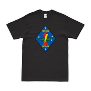 1st Tank Battalion USMC T-Shirt Tactically Acquired Black Distressed Small
