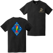 Double-Sided 1st Tank Battalion USMC Logo T-Shirt Tactically Acquired   