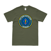 1st Tank Battalion Veteran USMC T-Shirt Tactically Acquired Military Green Clean Small