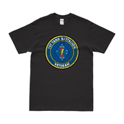 1st Tank Battalion Veteran USMC T-Shirt Tactically Acquired Black Distressed Small