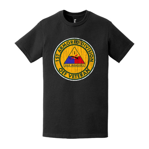 Distressed 1st Armored Division OEF Veteran T-Shirt Tactically Acquired   