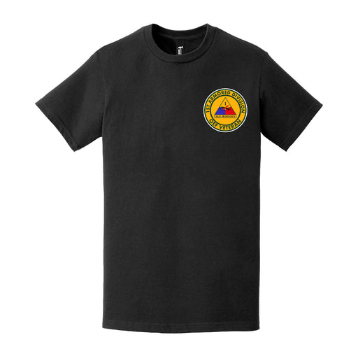 1st Armored Division OEF Veteran Left Chest T-Shirt Tactically Acquired   