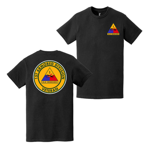 Double-Sided 1st Armored Division Veteran T-Shirt Tactically Acquired   