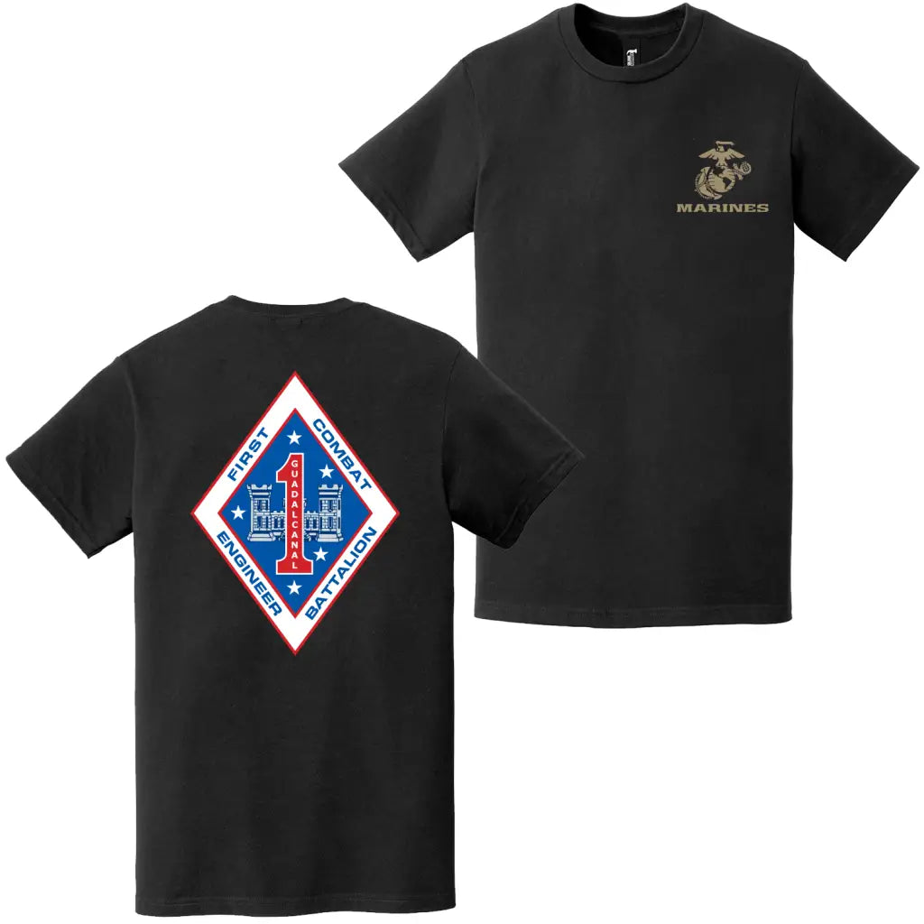Double-Sided 1st CEB Logo Left Chest EGA T-Shirt Tactically Acquired   