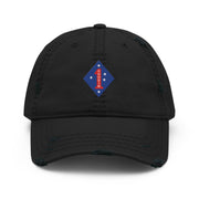 1st Marine Division "Chosin" Korean War Logo Embroidered Dad Hat Tactically Acquired Black  