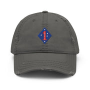 1st Marine Division "Chosin" Korean War Logo Embroidered Dad Hat Tactically Acquired Charcoal Grey  