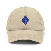 1st Marine Division "Chosin" Korean War Logo Embroidered Dad Hat Tactically Acquired Khaki  