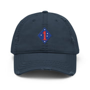 1st Marine Division "Fallujah" Logo Emblem Embroidered Dad Hat Tactically Acquired Navy  