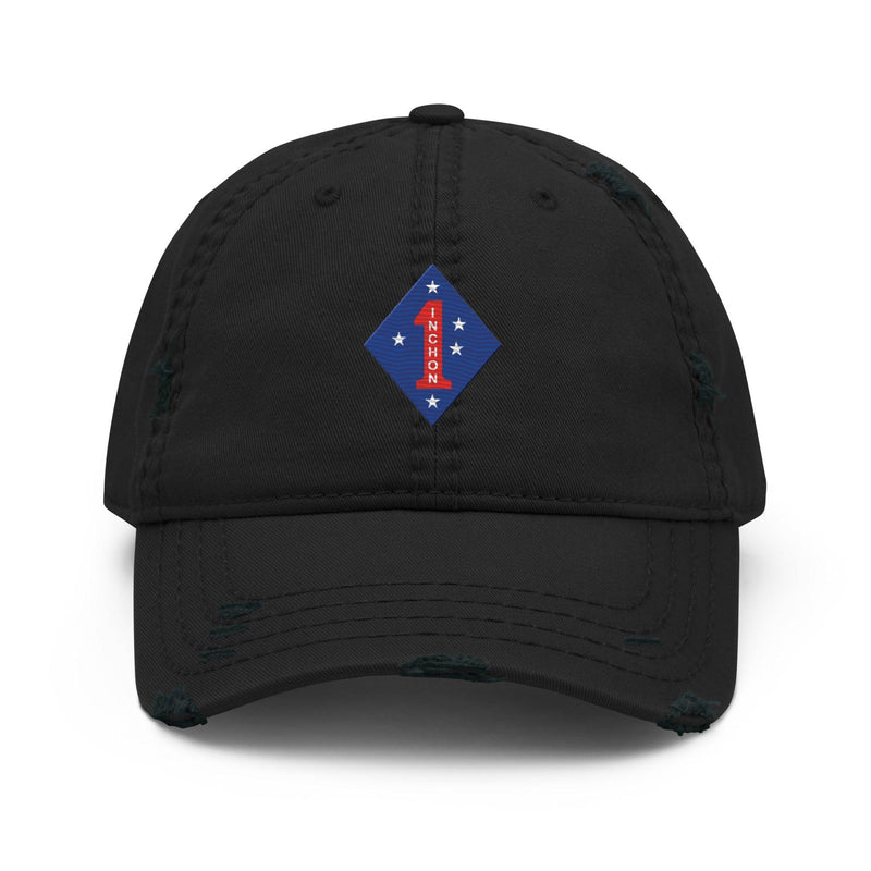 1st Marine Division "Inchon" Korean War Emblem Embroidered Dad Hat