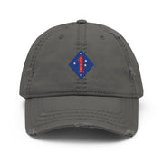 1st Marine Division "Okinawa" WWII Emblem Embroidered Dad Hat Tactically Acquired Charcoal Grey  