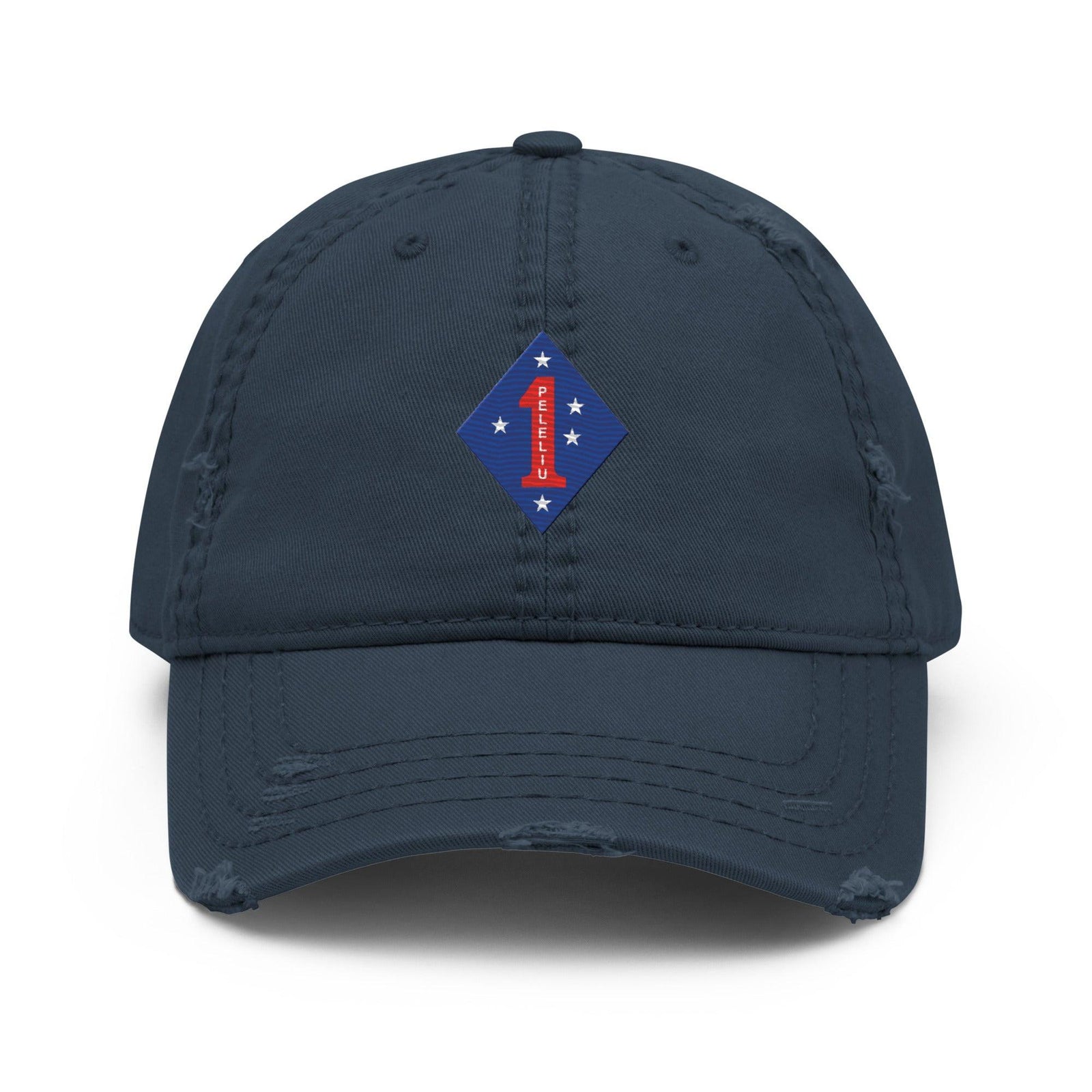 1st Marine Division "Peleliu" WWII Emblem Embroidered Dad Hat Tactically Acquired Navy  