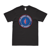 1st Marine Regiment OIF Veteran T-Shirt Tactically Acquired Small Distressed Black