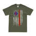 1st Marine Regiment American Flag T-Shirt Tactically Acquired Small Military Green 