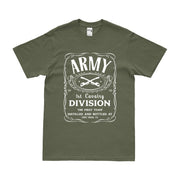U.S. Army 1st Cavalry Division Whiskey Label T-Shirt Tactically Acquired   