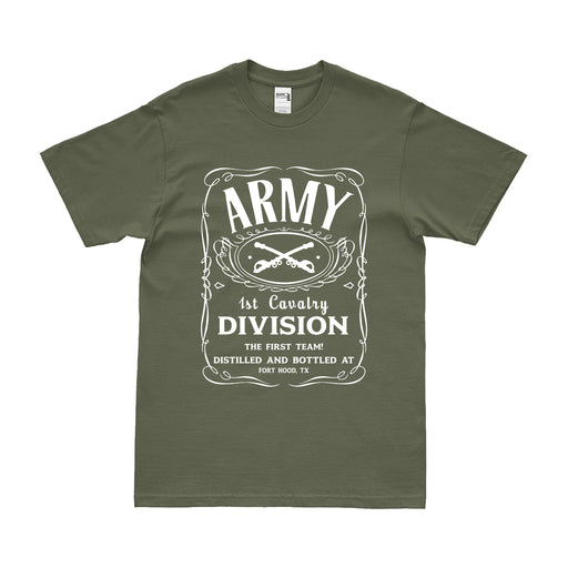 U.S. Army 1st Cavalry Division Whiskey Label T-Shirt Tactically Acquired   