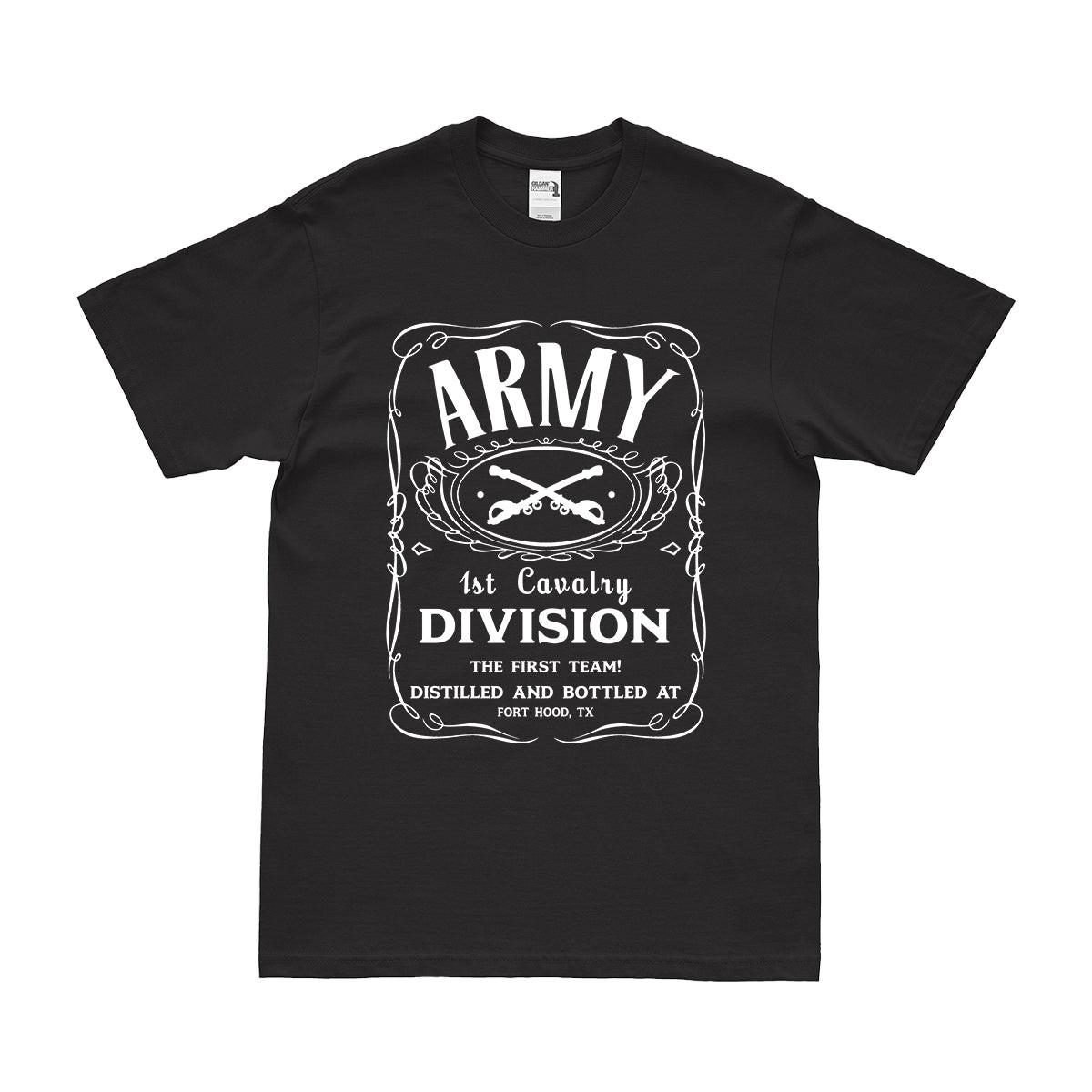 U.S. Army 1st Cavalry Division Whiskey Label T-Shirt Tactically Acquired   