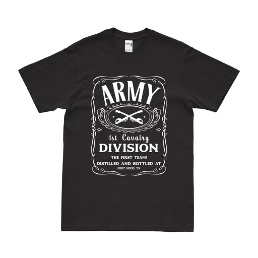 U.S. Army 1st Cavalry Division Whiskey Label T-Shirt Tactically Acquired   
