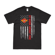 1st Marine Aircraft Wing (1st MAW) American Flag T-Shirt Tactically Acquired Small Black 