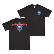 Double-Sided 1st Recon Bn Camp Reasoner Vietnam T-Shirt Tactically Acquired Black Small 