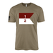 2-1 CAV "Blackhawks" Cavalry Guidon T-Shirt Tactically Acquired Coyote Brown Small