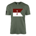 2-1 CAV "Blackhawks" Cavalry Guidon T-Shirt Tactically Acquired Military Green Small