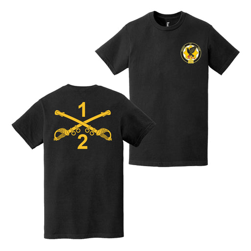 Double-Sided 2-1 CAV Regiment Sabers T-Shirt Tactically Acquired   