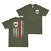 Double-Sided 2/1 Marines American Flag T-Shirt Tactically Acquired Military Green Small 