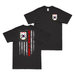 Double-Sided 2/1 Marines American Flag T-Shirt Tactically Acquired Black Small 