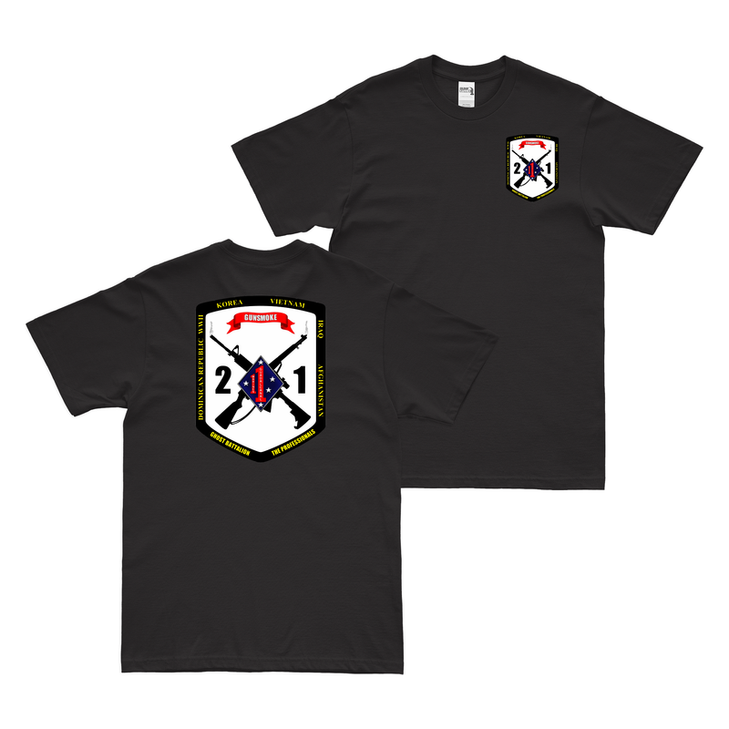 Double-Sided 2/1 Marines Logo T-Shirt