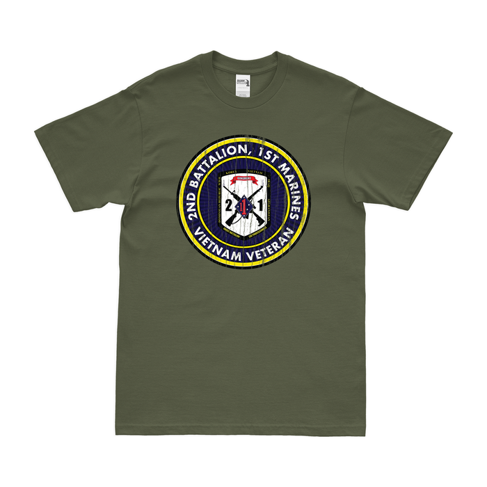 2nd Bn 1st Marines (2/1 Marines) Vietnam Veteran T-Shirt Tactically Acquired   