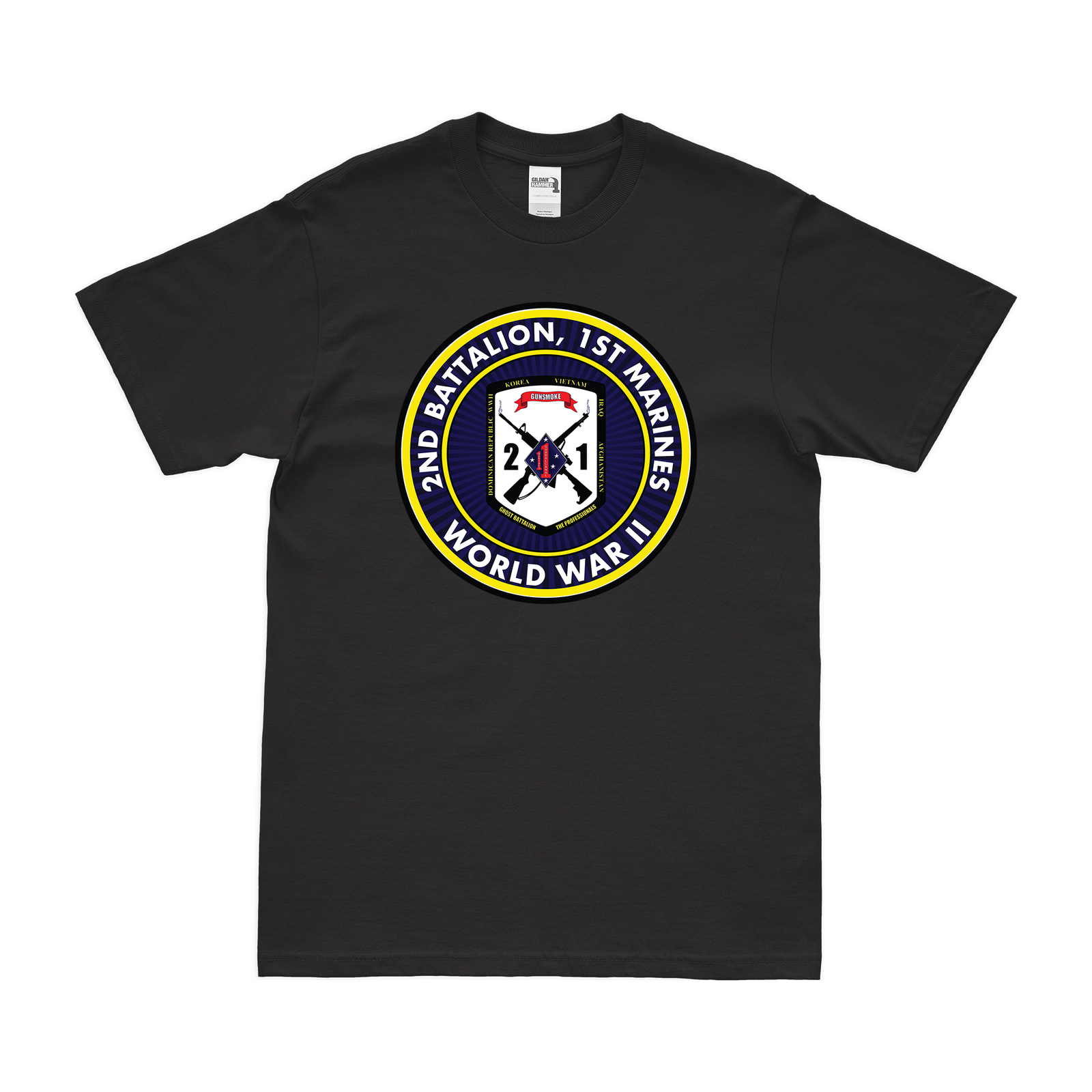 2nd Bn 1st Marines (2/1 Marines) World War II T-Shirt Tactically Acquired   