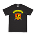 2nd Bn 12th Marines (2/12 Marines) Unit Logo T-Shirt Tactically Acquired Black Clean Small