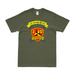 2nd Bn 12th Marines (2/12 Marines) Unit Logo T-Shirt Tactically Acquired Military Green Distressed Small