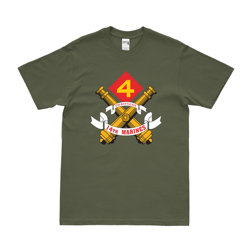 2nd Bn 14th Marines (2/14 Marines) Unit Logo T-Shirt Tactically Acquired   