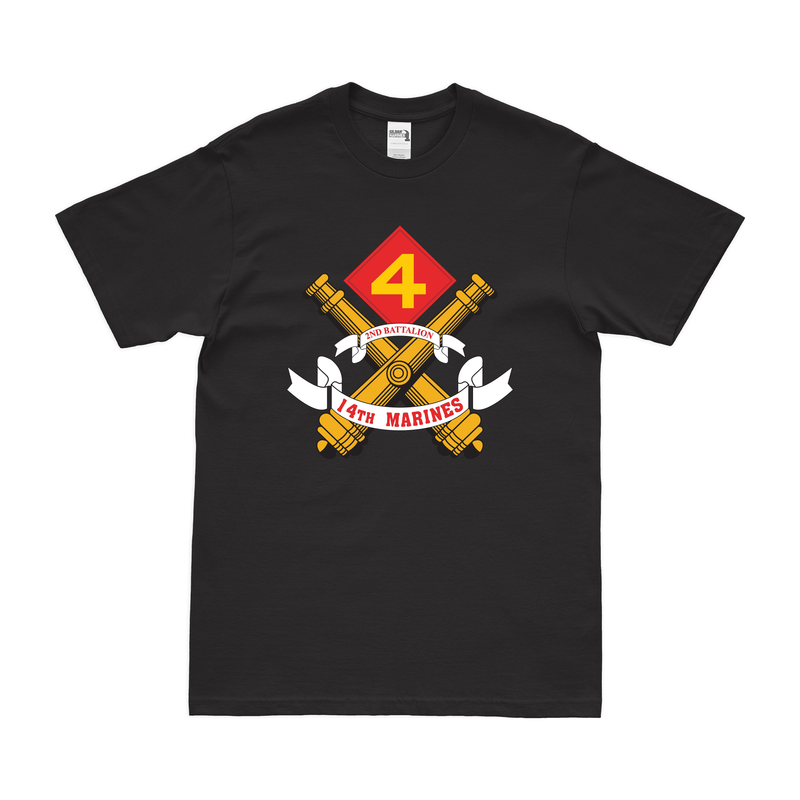 2nd Bn 14th Marines (2/14 Marines) Unit Logo T-Shirt