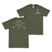 Double-Sided 2-187 Infantry Crossed Rifles T-Shirt Tactically Acquired Military Green Small 