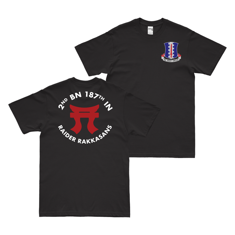 Double-Sided 2-187 Infantry Regiment Tori T-Shirt