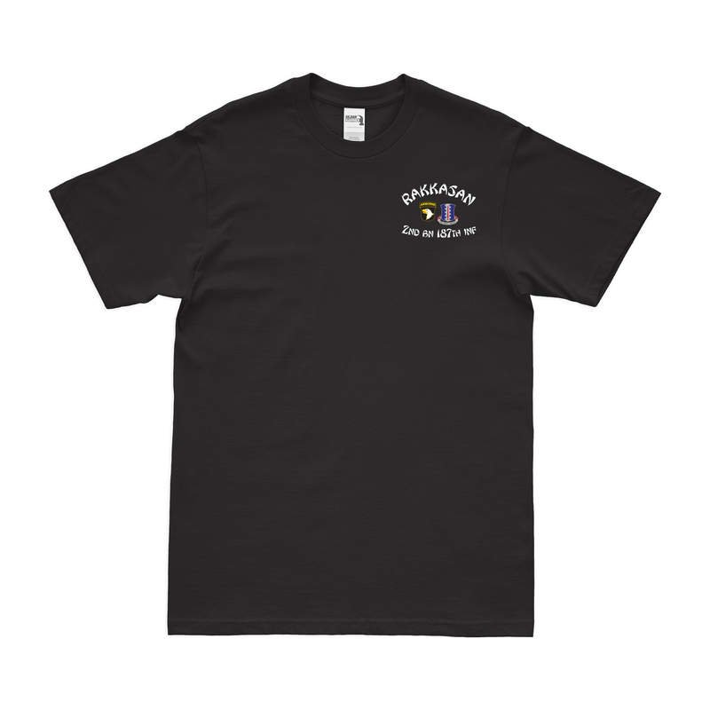 2-187 Infantry Rakkasan Raiders Left Chest T-Shirt