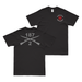 Double-Sided 2-187 IR Crossed Rifles T-Shirt Tactically Acquired Black Small 