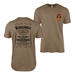 Double-Sided 2/2 Marines "Warlords" Whiskey Label T-Shirt Tactically Acquired Woodland Brown Small 