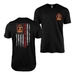 Double-Sided 2/2 Marines American Flag T-Shirt Tactically Acquired Black Small 