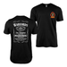 Double-Sided 2/2 Marines "Warlords" Whiskey Label T-Shirt Tactically Acquired Black Small 