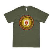 2-23 Marines Combat Veteran T-Shirt Tactically Acquired Military Green Distressed Small